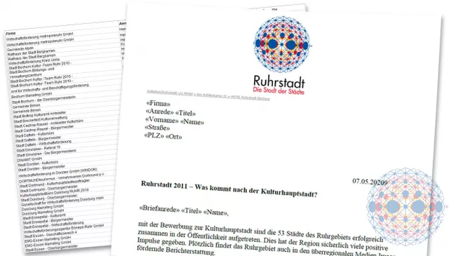 Unsere Kampagne an Verantwortliche der Ruhr Städte 
